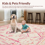 Warm Blush Toned Geometric Motif(Pink)