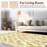 Art Deco Inspired Geometric Fan and Leaf(Beige)