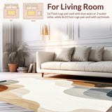 Abstract Earth Tone Area with Gradient Texture(Beige)