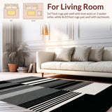 Contemporary Bold Linear Design(Black)