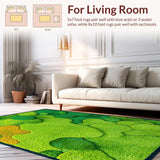 Modern Artistic Moss Textural Contrast(Green)