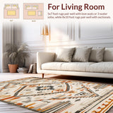 Vintage Southwest Abstract Motif(Beige)