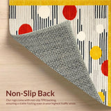 Whimsical Multi Colored Polka Dot Delight(Yellow)