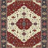 Cozy Vintage Ogee Motif(Red)
