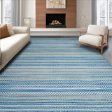 Modern Striped Patterned Visual(Blue)