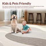Minimalist Swirl Beige Grey Runner Elegant Fluid(Beige)