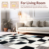 Elegant Geometric Black and Ivory Fusion(Gray)