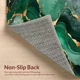 Chic Abstract Emerald and Black Palette(Green)
