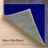 Elegant Gold Greek Key Motif(Blue)