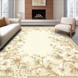 Sophisticated Round with Timeless Ivory and Beige Floral Accents(Beige)