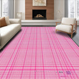 Modern Geometric Pink Checkered Style(Pink)