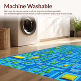 Engaging Geometric City Map(Blue)