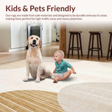 Modern Non Slip Area with Waterproof and Easy to Clean Features(Beige)
