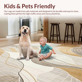 Modern Circular Area Highlighting Swirls And Muted Beige Tones(Beige)