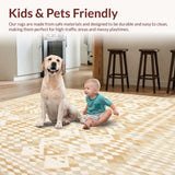 Abstract Beige Harlequin Diamond Area(Beige)