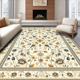 Elegant Boho Floral Area with Vintage Look(Beige)