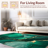 Contemporary Grey Swirl Motif(Green)