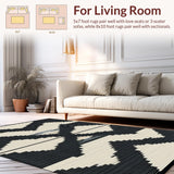 Sophisticated Black and Beige Tiling(Black)