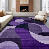 Modern Abstract Plush Surface Finish(Purple)
