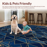 Elegant Marbleized Geometric Aesthetic(Blue)