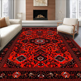 Sophisticated Retro Circular Design Flair(Red)