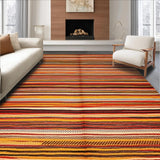 Artful Abstract Multicolor Weave(Red)