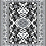 Stylish Abstract Symmetrical Motif(Black)