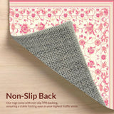 Aesthetic Pink Beige Bath Groovy Retro Swirl Mat(Beige)