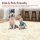 Desert Bloom Area Beige Floral Accent Modern(Beige)