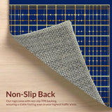 Sophisticated Geometric Lattice in Navy(Blue)