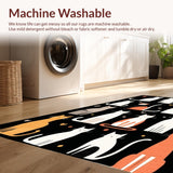 Rustic Earthy Cat Print(Black)