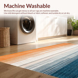 Boho Style Area Sunset Hues(Orange)
