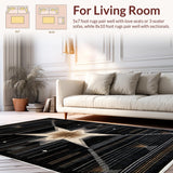 Charming Rustic Stencil Stars(Black)