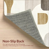 Abstract Feline Beige Area Scratching Mat for Happy Paws & Furniture(Beige)