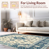 Vintage Boho Area With Artisan Medallion Design For Elegant Homes(Beige)
