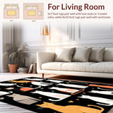Rustic Earthy Cat Print(Black)