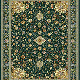 Luxurious Green Medallion Design(Green)
