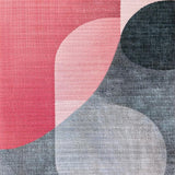 Modern Abstract Grey Pink Area(Pink)