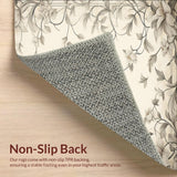 Sophisticated Beige with Smoke Floral Embellishments and Leaf(Beige)