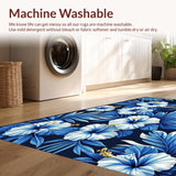 Stylish Tropical Print Accent(Blue)