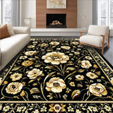Sophisticated Digital Floral Print(Black)