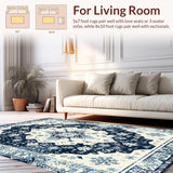 Artful Cream and Navy Trellis(Blue)