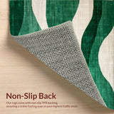 Trendy Artistic Abstract Curves(Green)