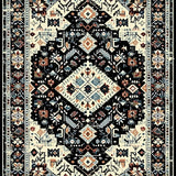 Contemporary Textured Floral Fusion(Black)