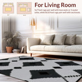 Minimalist Black and White Trellis(Black)