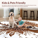 Multicolor Wildlife Area Mat(Brown)