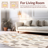 Modern Abstract with Dynamic Circular and Linear(Beige)