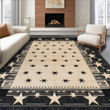 Charming Primitive Half Circle Design(Beige)