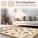 Fun Youthful Character Motif(Beige)