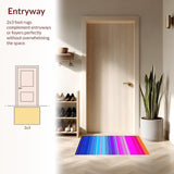 Stylish Layered Rainbow Hues(Pink)